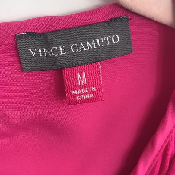 LVince Camuto Sleeveless Fuchsia ruffled blouse size Medium - Picture 7 of 7